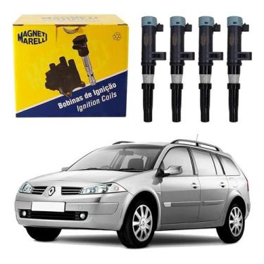 Imagem de Bobina Ignição Marelli Megane Grand Tour 1.6 16v 2006 A 2012 - Magneti