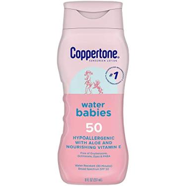 Imagem de abseits WaterBabies FPS 50 loção de proteção solar para bebês, FPS 50, 20 ml