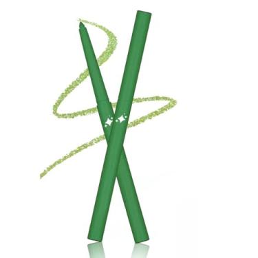 Imagem de Wavuketu Delineador verde impermeável lápis delineador verde retrátil em gel verde à prova de manchas hipoalergênico de longa duração (nº 04)