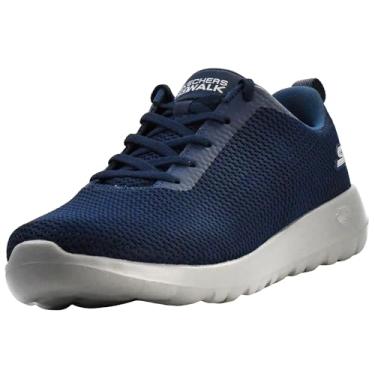 Imagem de Skechers Tênis masculino Go Walk Max – Effort Walking, Azul-marinho/cinza, 8.5 Wide