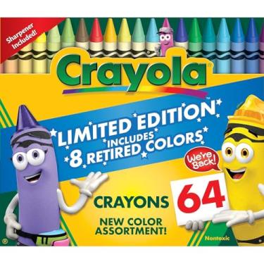Imagem de Crayola Limited Edition 8 Retired Colors, 64 Pack - Crayons