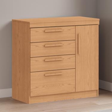 Imagem de Cômoda 3 Gavetas 2 Portas 1130A Móveis Castro - Cedro