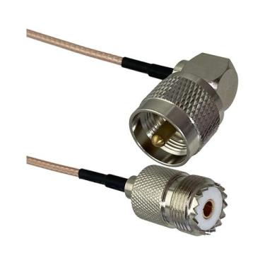 Imagem de Conector UHF PL259 SO239 Para SMA UHF BNC Macho Fêmea Crimpado Jumper 