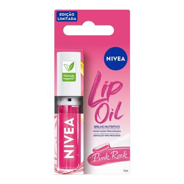 Imagem de Hidratante Labial Lip Oil Nivea Brilho Nutritivo Pink Rock 5,5ml