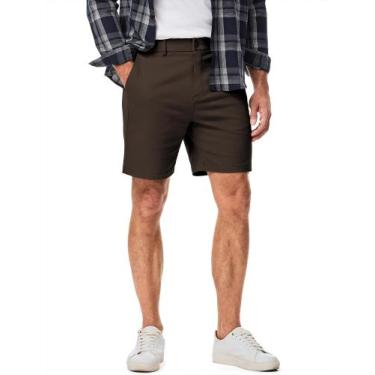 Imagem de Shorts JMIERR Slim Fit Chino 18 cm, costura interna, algodão, sarja, m