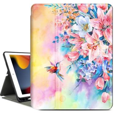 Imagem de Vimorco Capa para iPad Air 3 2019, para iPad Pro 10,5 polegadas 2017/2019, para iPad 9ª/8ª/7ª geração, 10,2 polegadas, vários ângulos de visualização, suporte para lápis, proteção total, hibernar