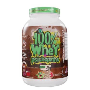 Imagem de 100% Whey Psichopaths Pote 900g Chocolate Demons Lab