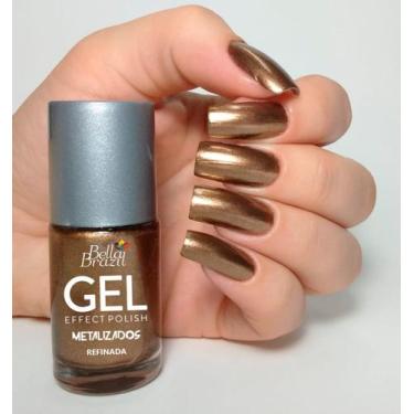 Imagem de Esmalte Metalizado Refinada Efeito Gel Bella Brazil 9ml
