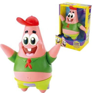 Imagem de Boneco Patrick Estrela Bob Esponja Vinil Macio Articulado Tamanho Gran