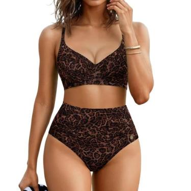 Imagem de Conjunto de biquíni Popilush, cintura alta, controle de barriga, estam