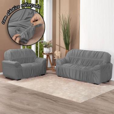 Imagem de Capa para Sofá King Elasticada Lisa 2 E 3 Lugares - Lenharo Enxovais, 