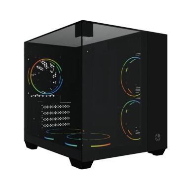 Imagem de Gabinete Gamer Aquário Bluecase BG-058BBX Tokyo - Vidro Temperado - Micro ATX - Preto
