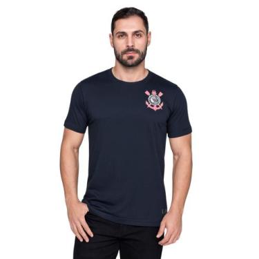 Imagem de Camisa Corinthians Fitness Preta - FMF, Preto, XG
