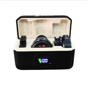 Imagem de Microfone Lapela Sem Fio Duplo Para IOS E Android