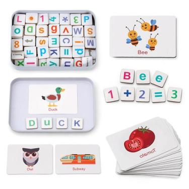 Imagem de Conjunto de brinquedos educativos Coogam Magnetic Letters Numbers para