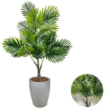 Imagem de Palmeira Árvore Artificial Com Vaso Polietileno Completo - PlantaImpor