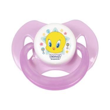 Imagem de Baby go chupeta looney tunes com capuz 3915 rosa orto 2