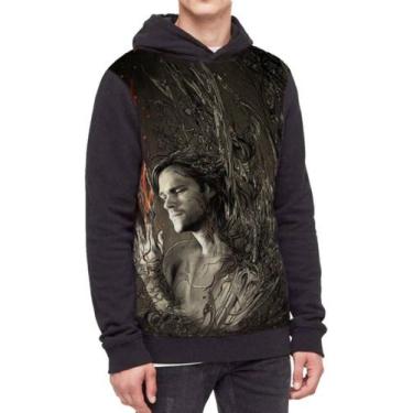 Imagem de Moletom Com Capuz Supernatural Ref:256 - smoke, Preto, P