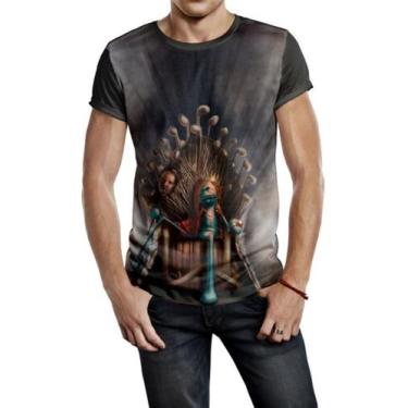 Imagem de Camiseta Masculina Game Of Thrones Rick And Morty Ref:647 - smoke, Pre