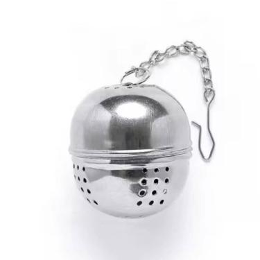 Imagem de Infusor para Chá em Aço Inox Coador Médio Mini Peneira Ervas - kehome
