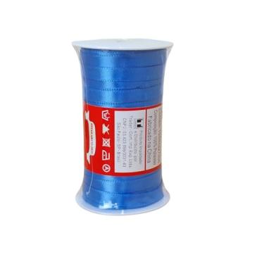 Imagem de TRADER, Fita De Cetim Trader 07mm N°1 Com 100 Metros, COR 049 AZUL MEDIO