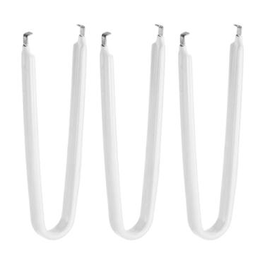 Imagem de Extrator de chip IC 3 peças, extrator em forma de U, aço inoxidável com aderência de vinil isolado, placa de circuito, extrator de chips para ferramenta de remoção de PCB, branco