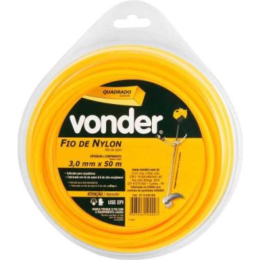 Imagem de Fio De Nylon 3mm X 50m Quadrado Vonder