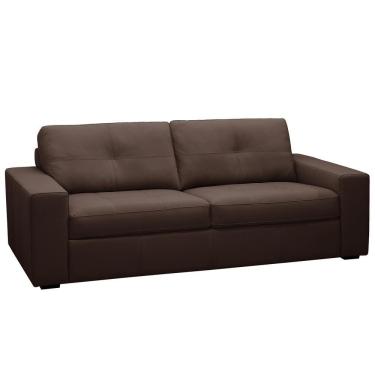 Imagem de Sofá 2 Lugares Para Sala De Estar Living 150cm Vienne L06 Couro Marrom Café - Lyam Decor