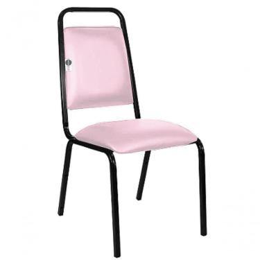 Imagem de Cadeira Empilhável Para Hotelaria Linha Hotel Fremont Rosa