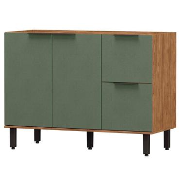 Imagem de Balcao Para Pia Sem Tampo Mdf 120 Cm Tosc Bt003 Freijo Jade Mxm Freijo Jade