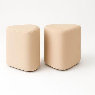 Imagem de Kit 2 Puff Trevi Triangulo Moderno Decorativo Para Sala Escritorio Tec