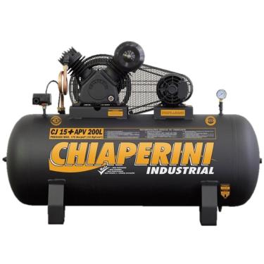 Imagem de Compressor Chiaperini CJ 15+ APV 200 Lts 175 Lbs 3 cv Trif.