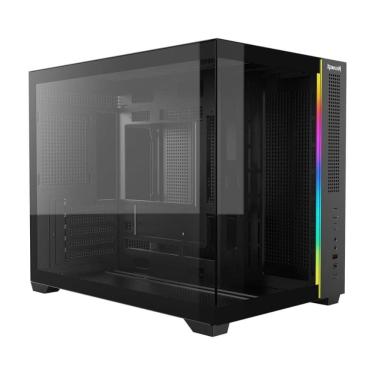 Imagem de Gabinete Gamer Aquário Redragon Wideload Mini Lite - Vidro Temperado - RGB - Micro ATX - Preto