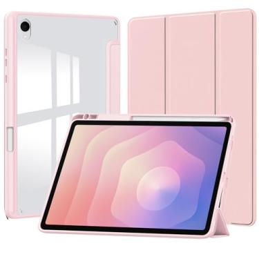 Imagem de Ltezixal Capa para Samsung Galaxy Tab S11 X730/X736 de 11 polegadas, [à prova de queda] [à prova de suor] capa rígida traseira transparente e amortecedor flexível de TPU macio com suporte para caneta