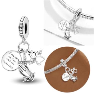 Imagem de 1 peça de berloque de prata elegante para mulheres, faça você mesmo e roupa diária combinando joias decoração presente para mamãe, 31*20.6mm, Prata, Sem Pedra Preciosa