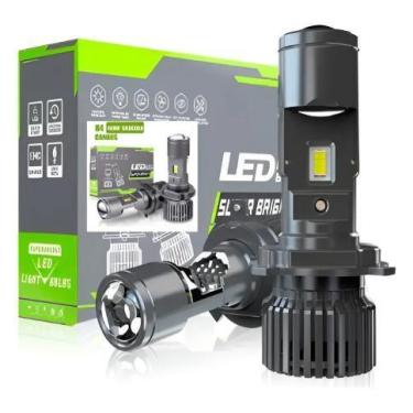 Imagem de Lâmpada LED Automotiva Super Branca 6000K Farol Alto e Baixo H4 LUMIVI