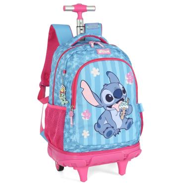 Imagem de Mochila Escolar com Rodinhas Stitch Sorvete – Disney Luxcel