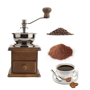 Imagem de Moedor manual de café grãos retrô 19cm,Totalmente Ajustável Para Definir Aspereza de Moagem Perfeita BELA JOY