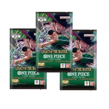 Imagem de 3× One Piece TCG - Legacy of The Master (OP-12) Booster Pack - English - 12 Cards Each Pack