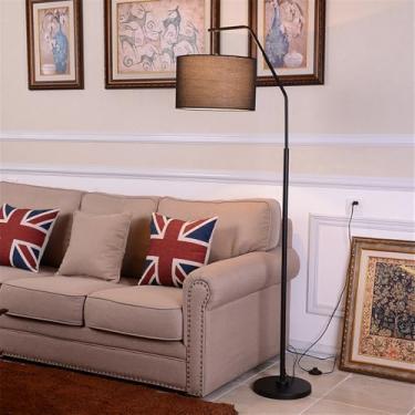 Imagem de Luminária de chão contemporânea de luxo, com design moderno e artístico, ideal para sala de estar, quarto, escritório, casa de campo, hotel ou residências. Possui LED, design retrô e criativ