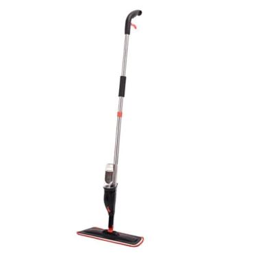 Imagem de Mop Spray Profissional com Reservatório, 129cm, Vermelho e Cinza, Polipropileno e Microfibra, Capacidade 380ml, Base 40x13cm, para Limpeza de Pisos