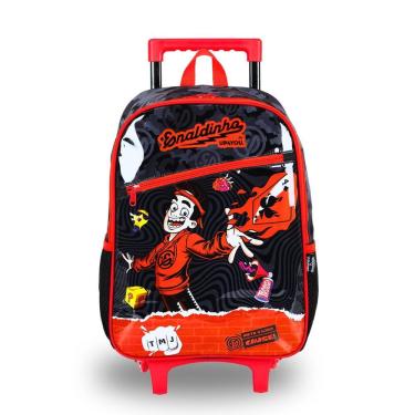 Imagem de Mochila Escolar de Rodas Enaldinho Youtuber Meninos Infantil
