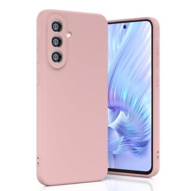 Imagem de Boaixiaen Compatível com Samsung Galaxy A36 5G, capa de telefone à prova de choque de silicone líquido fino macio TPU com proteção total à prova de choque para Galaxy A36 5G de 6,7 polegadas (rosa)