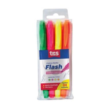 Imagem de Marcador Texto Tris Flash 4 Cores