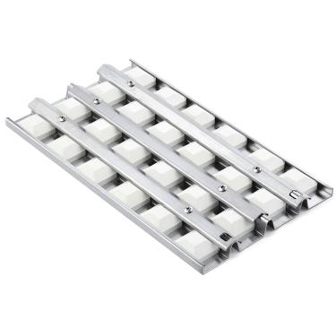 Imagem de Grillflame Peças de reposição para bandeja de briquete para peças Wolf Grill OG36 Briquetes de cerâmica Twin Eagles Bandeja de briquete para churrasco TEBQ36R-B TEBQ36G-B S21759Y 814554 Tijolos de