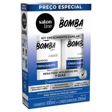 Imagem de Kit Salon Line Shampoo 300ml + Condicionador 200ml SOS Bomba Crescimen