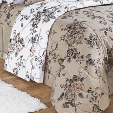 Imagem de Edredom Queen Desire Percal 200 Fios 100% Algodão 5 Peças - Samara