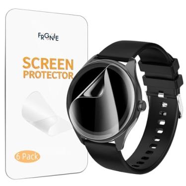 Imagem de Frgnie Protetor de tela projetado para DIVOAZBVO Smart Watch 3.5 cm (pacote com 6) película TPU transparente HD para relógio inteligente TG02