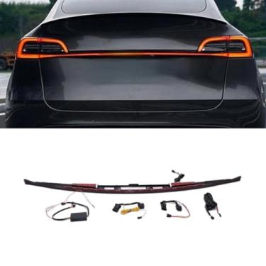 Imagem de Luz traseira LED penetrante para montagem de luzes traseiras lâmpada de canto ampla compatível com modelo 3 modelo Y 2019-2023 (para modelo 3)