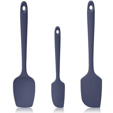 Imagem de Lilybeam Espátulas resistentes ao calor de 150 ºC, conjunto de raspadores de silicone de cozinha seguros para alimentos de alta temperatura para cozinhar, assar, misturar, mexer, mexer, panelas